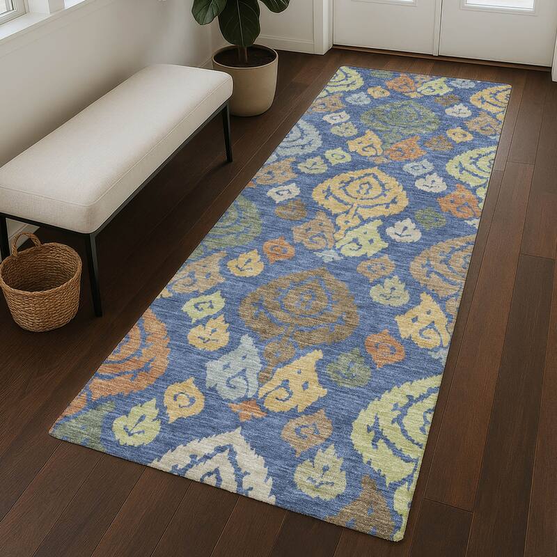 Machine Washable Indoor/ Outdoor Casual Zona Chantille Rug
