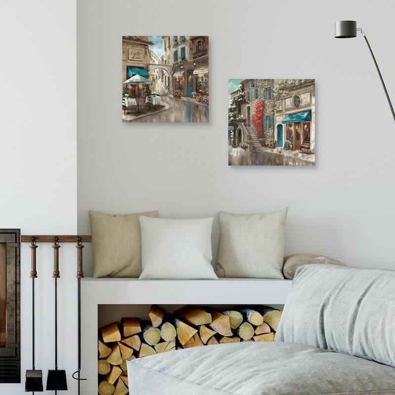 Provence Café I & II by Nan Set of 2 Canvas Art Prints