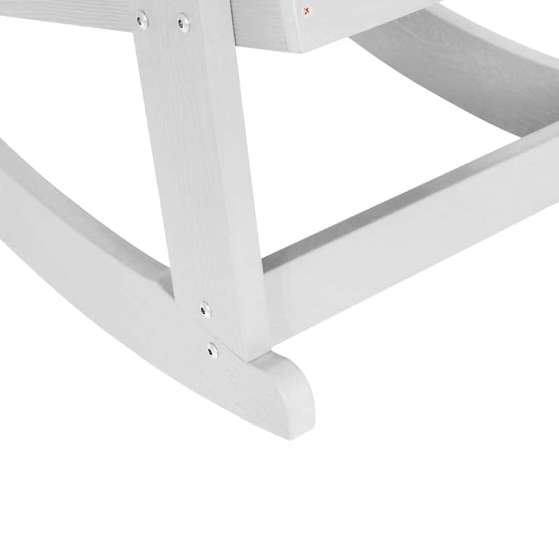 Adirondack Poly Resin Rocking Chairs for Indoor/Outdoor Use - 2 Pack