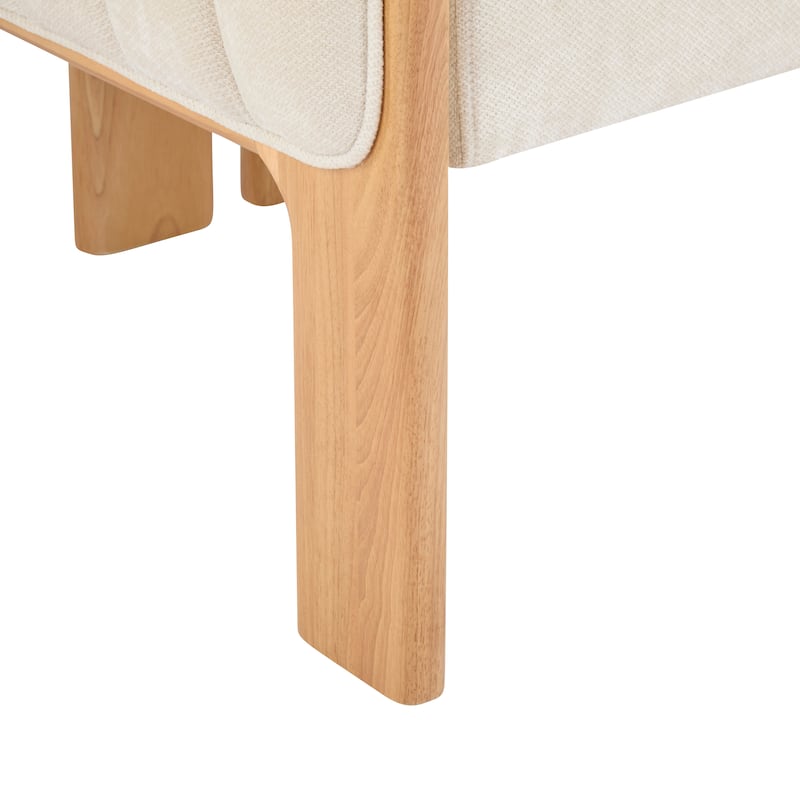 Dining Chairs Set of 2, Modern Stylish Seating with Rubber Wood Frame and Fabric, 225lbs Capacity