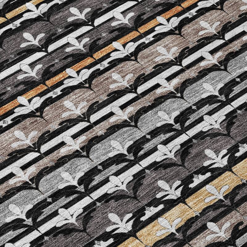 Machine Washable Indoor/ Outdoor Stripe Bramlage Chantille Rug