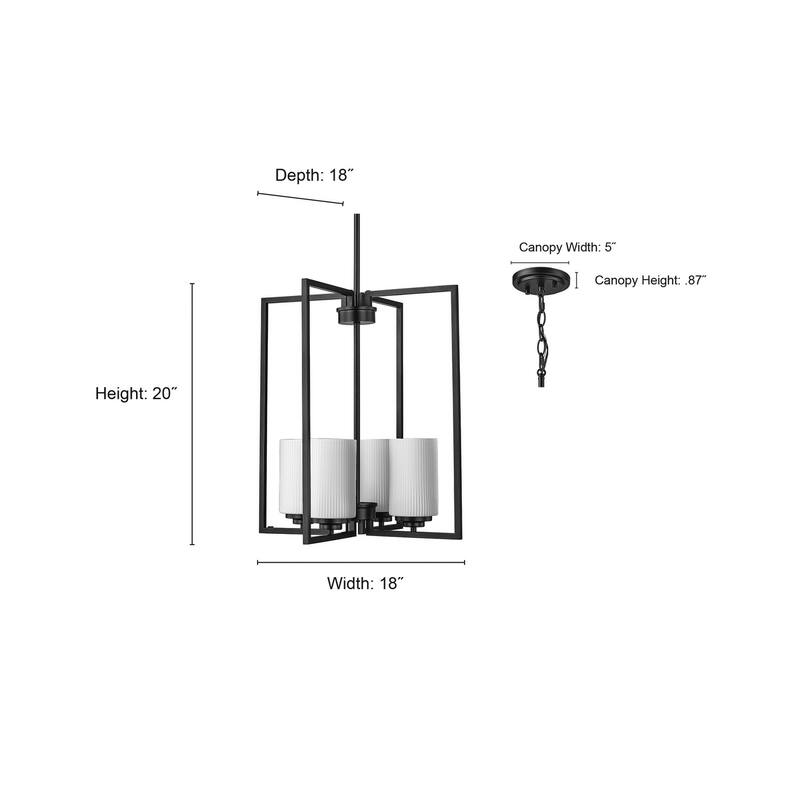 Millennium Lighting 95004 Luxx 4 Light 18" Wide Pendant
