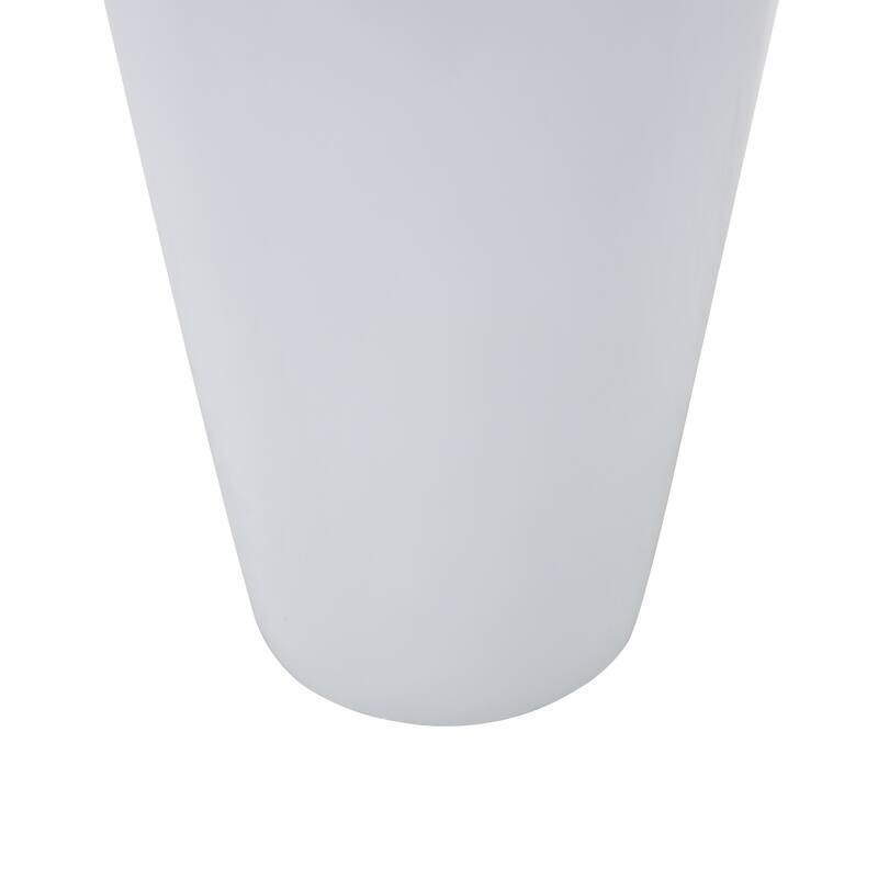 Fiberglass Minimalistic Decorative Vase - White - Roche River Decor