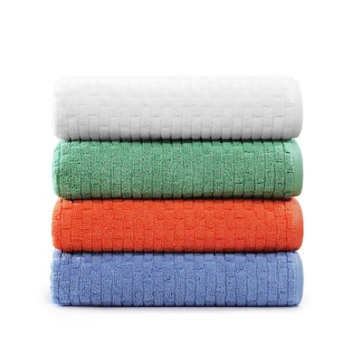 Tommy Hilfiger Brick Texture Solid Cotton 6 Piece Towel Set - 6 Piece