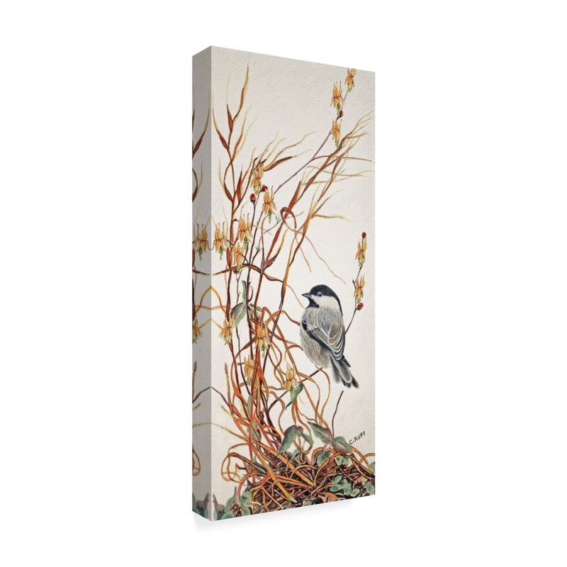 Carol J Rupp 'Chickadee In Summer Grass' Canvas Art