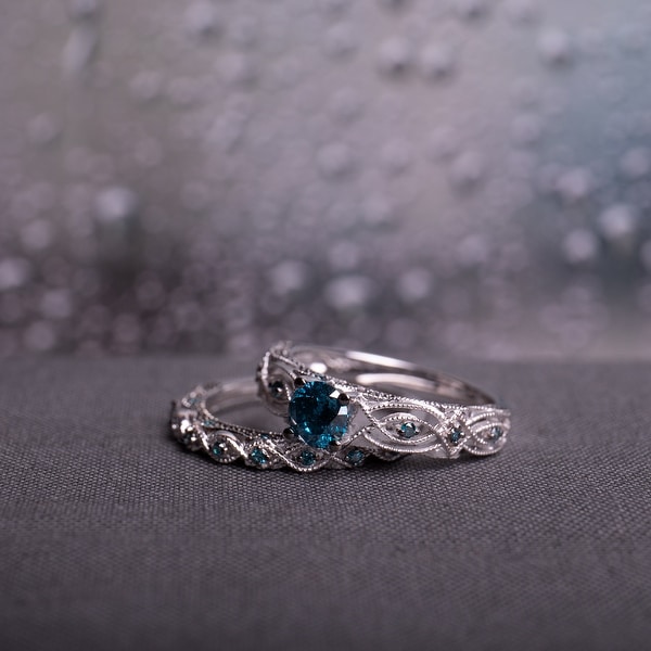 Overstock Blue Diamond Ring 2024 www.alhudapk