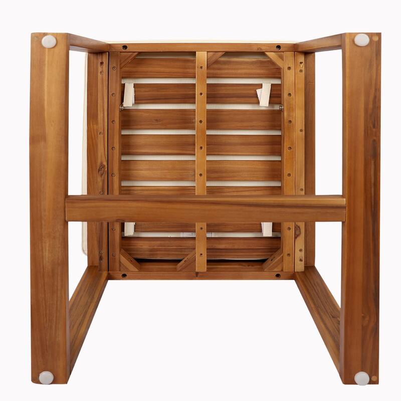 Wood Dining Set with Rectangular Dining Table and Padded Seat Chairs