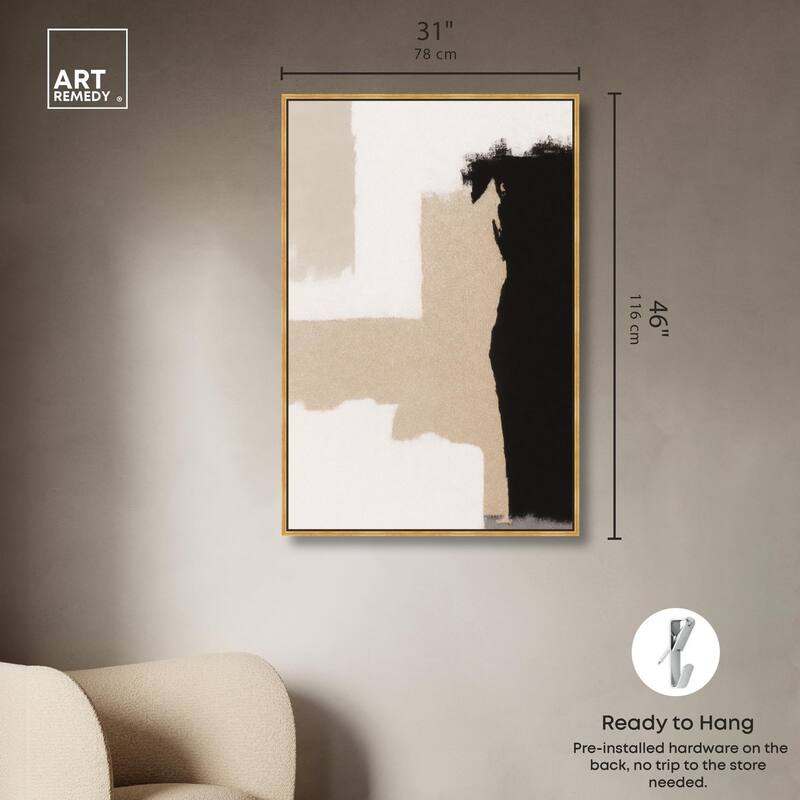 Earth and Ink III Canvas by Art Remedy