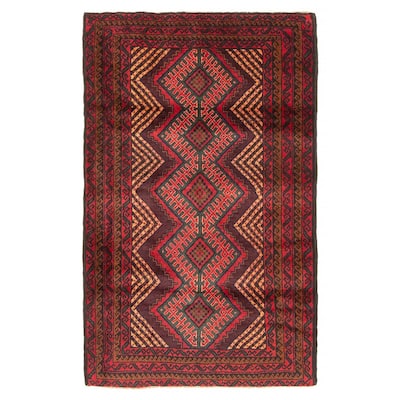 Teimani Red Rug 2'9" x 4'6" - 2'9 x 4'6