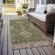 preview thumbnail 72 of 118, Machine Washable Indoor/ Outdoor Traditional Chantille Rug Aloe - 2'3" x 7'6"