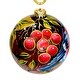 preview thumbnail 2 of 4, Collectible 3.9" Hand-Painted Premium Glass Ornament – Bullfinch on Rowan Tree