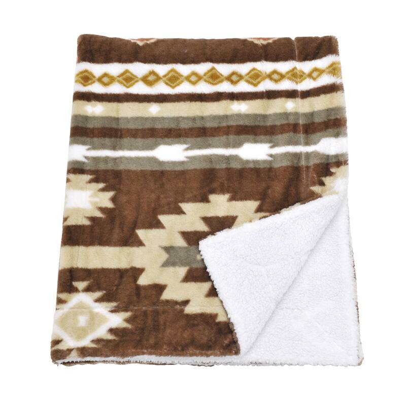 Southwest faux fur comforter