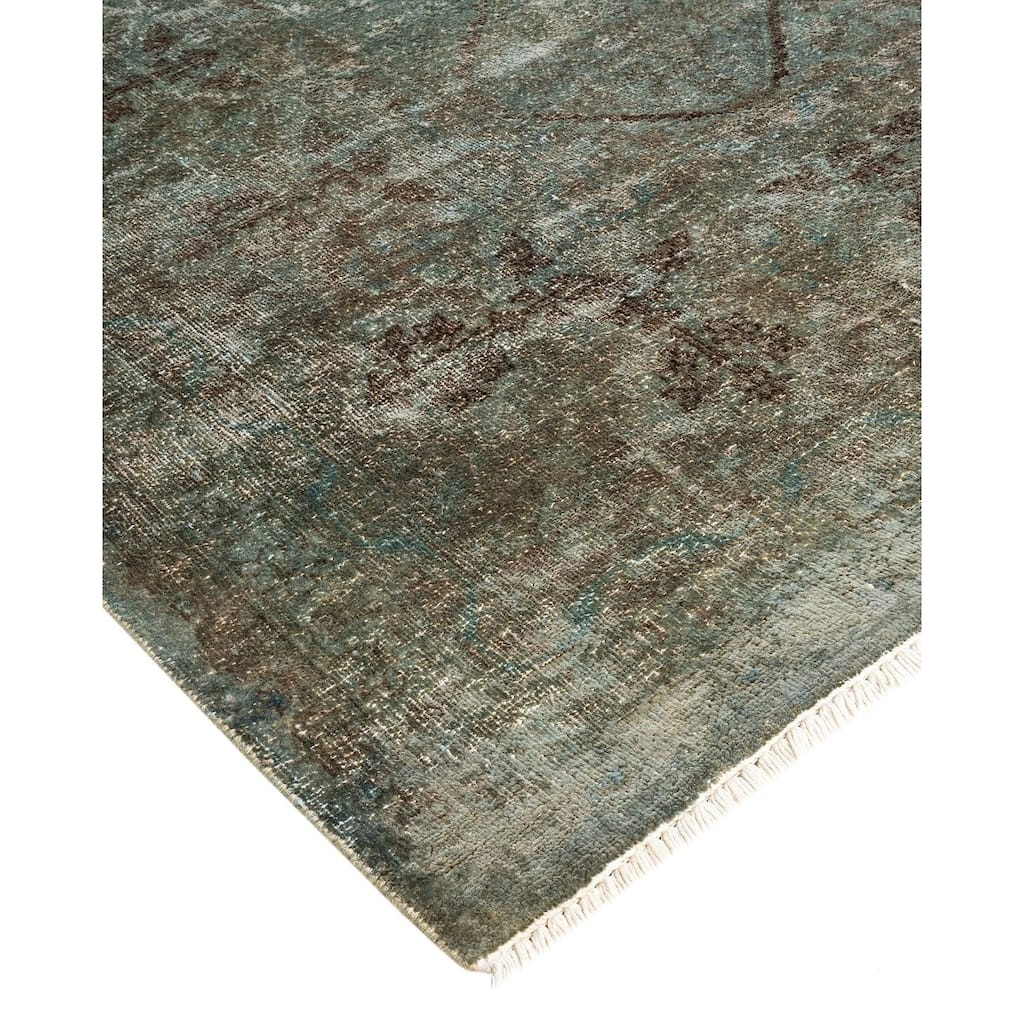 Vibrance, One-of-a-Kind Hand-Knotted Area Rug - Gray, 6' 0" x 8' 10" - 6' 0" x 8' 10"