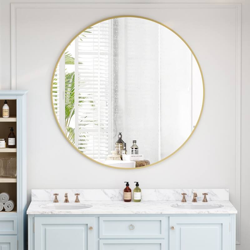 42" Wall Mounted Circular Mirror
