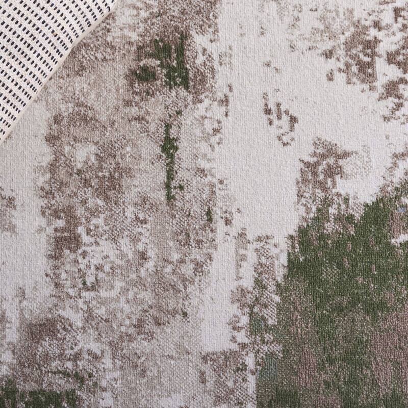 SAFAVIEH Bayside Machine Washable Drahusa Modern Abstract Rug
