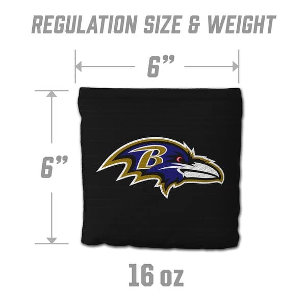 Baltimore Ravens NFL Dual Sided Pro Stop & Slide Cornhole Bags