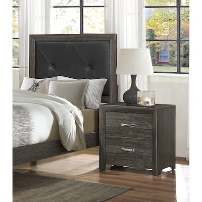 Nightstand 1pc Chrome Tone Handles