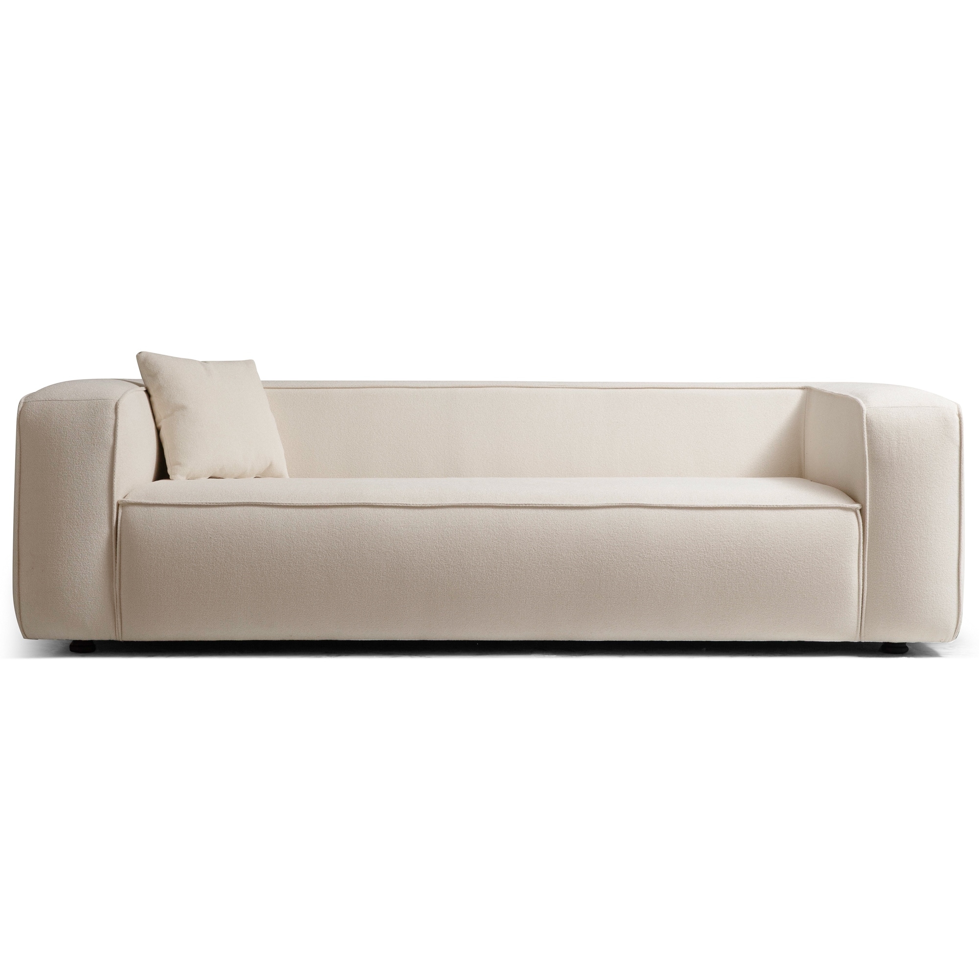 Ashcroft Belinda Mid-Century Modern Upholstered Tight Back French Boucle Sofa