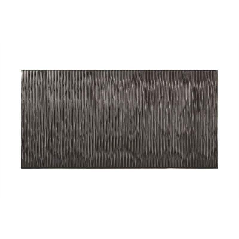 FASÄDE Dunes Vertical 4-foot x 8-foot PVC Wall Panel in Smoked Pewter - 4 x 8