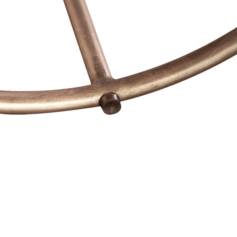 Eclipse Greystone Marble Top Pewter Metal Nesting Tables