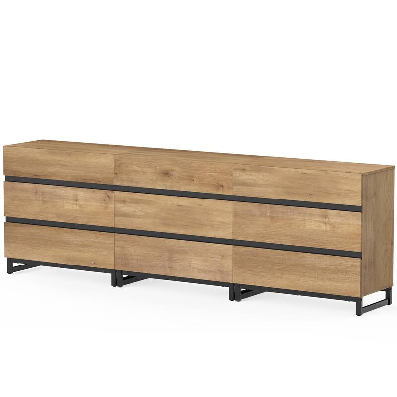 WAMPAT Dresser for Bedroom, Closet Organizers and Storage with 6 Drawers,Chest of Drawers with Metal Base