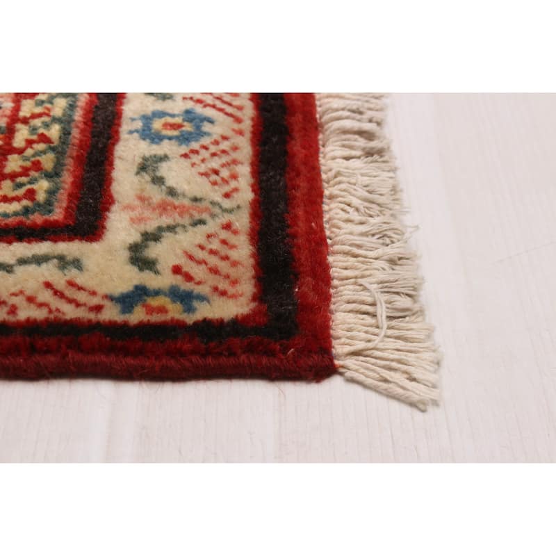 ECARPETGALLERY Hand-knotted Andelz Red Wool Rug - 3'7 x 5'0