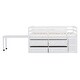 preview thumbnail 11 of 144, Twin/Full Size Low Loft Bed with Retractable Writing Desk and 4 Drawers, Wooden Loft Bedframe w/ Lateral Portable Desk & Shelves