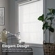 preview thumbnail 2 of 5, Chicology Cordless Light Filtering Window Roller Shade Embossed Weave - White