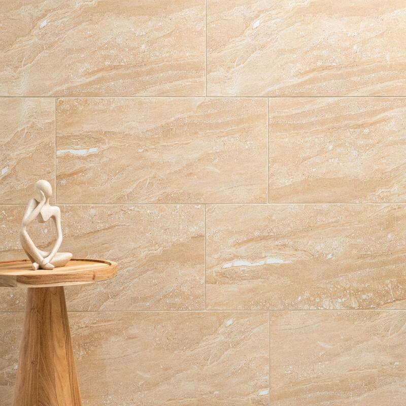 Ackland AKNPTAZI12X24P-CA Azira - 12" x 24" Porcelain Solid Floor Tile