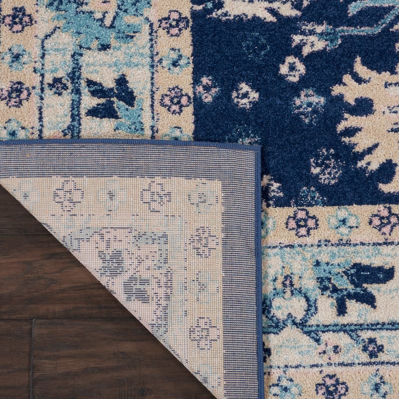 Nourison Tranquil Oriental Floral Medallion Area Rug