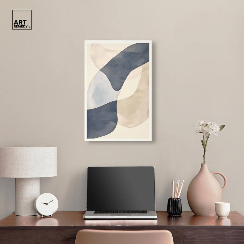 Organic Ovals Canvas by Art Remedy, Gallery Wrapped
