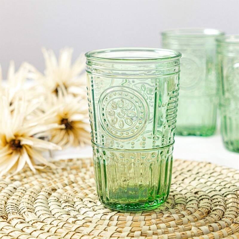 Bormioli Rocco Set of 4 Romantic Cooler Glasses - 16 oz.