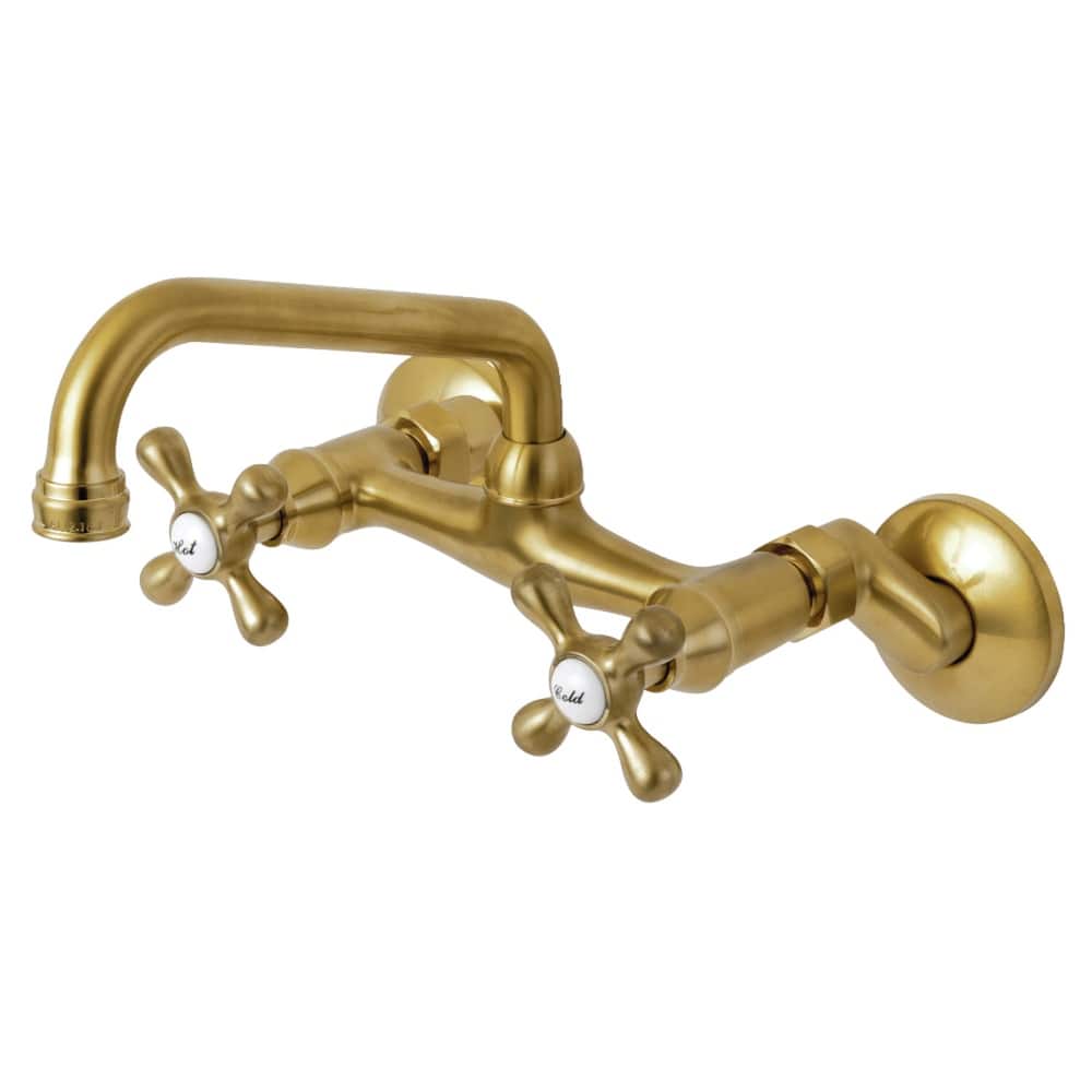Traditional Two Handle Wall Mount Kitchen Faucet