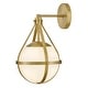 preview thumbnail 6 of 7, Lark 83670 Colby 1 Light 16" Tall Wall Sconce with Cased Opal Glass