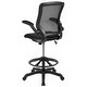 preview thumbnail 10 of 51, Mid-back Mesh Ergonomic Flip-up Arms Drafting Chair