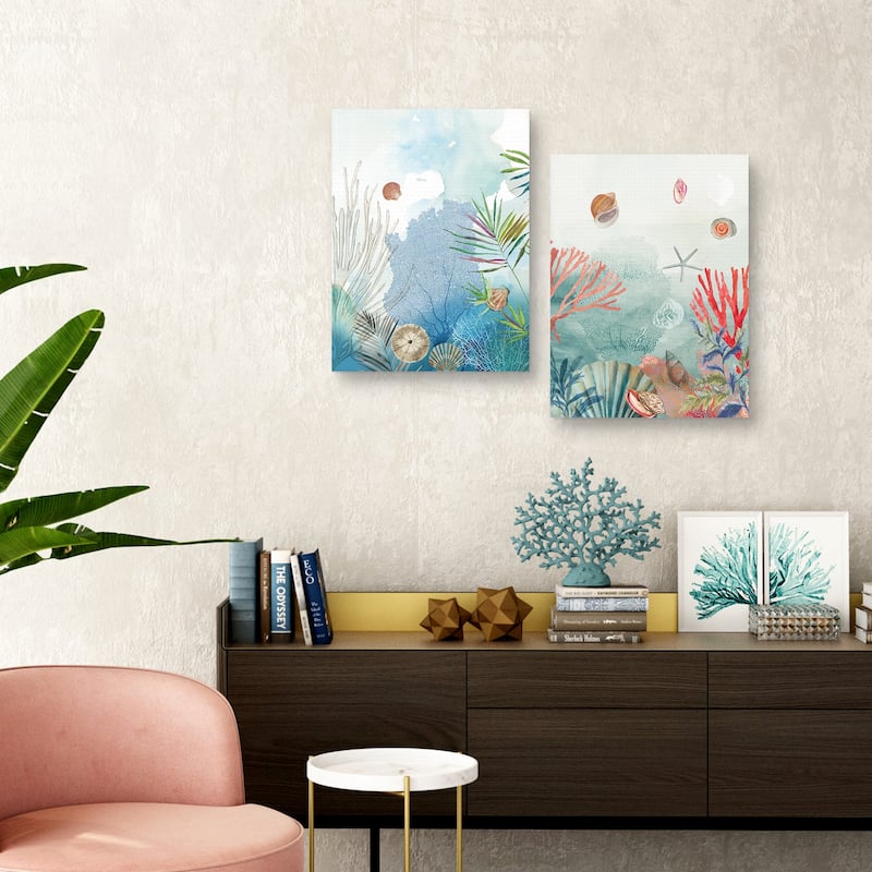 Great Coral Reef I, Great Coral Reef II by PI Studio Canvas Art Prints