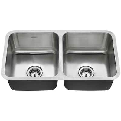 American Standard American Standard 32" Double Basin Stainless Steel