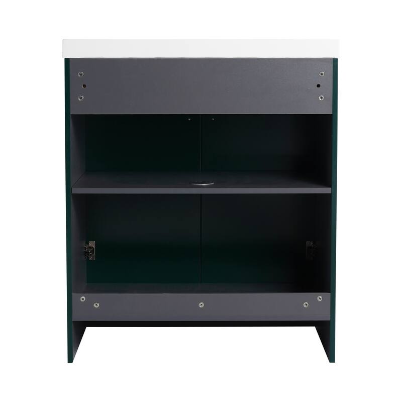 ARTCHIRLY 24/30/36 Inch Bathroom Vanity with Sink, Freestanding Bathroom Vanity with Soft Close Door and Adjustable Shelf