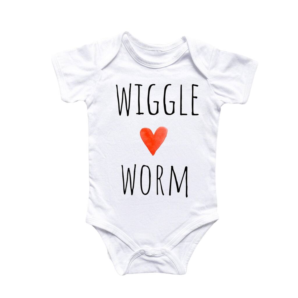 Wiggle Worm - Baby Boy Girl Clothes Infant Bodysuit Funny Cute Newborn