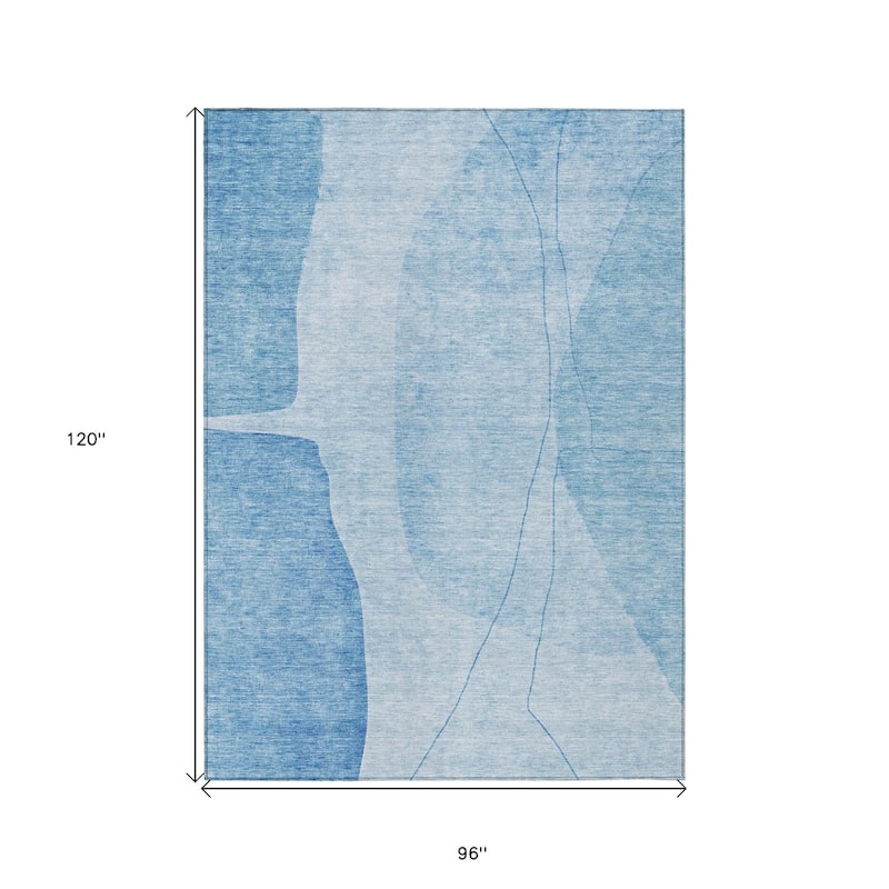 HomeRoots Abstract Transitional Rectangle Outdoor Rug