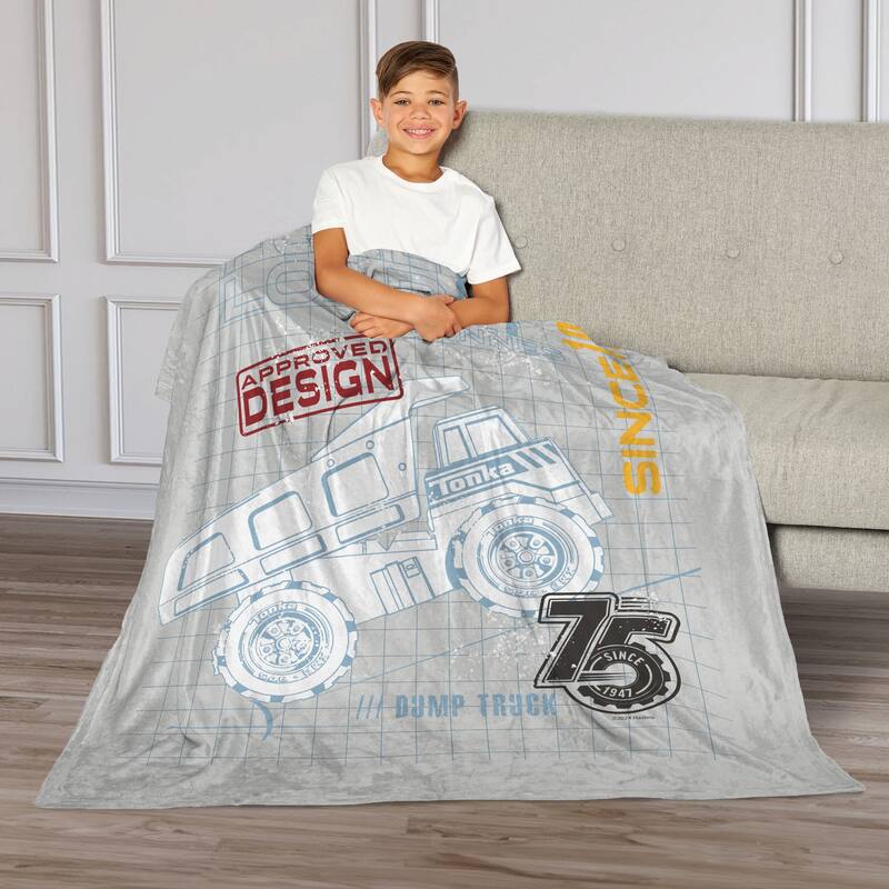 Hasbro Tonka Silk Touch Throw Blanket