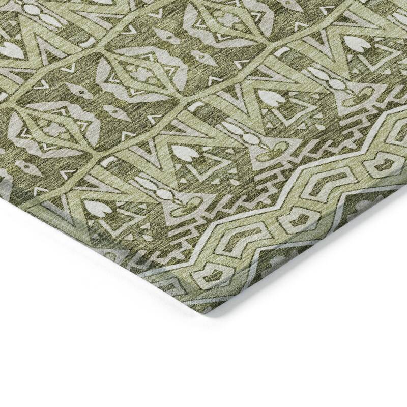HomeRoots Moroccan Transitional Rectangle Outdoor Rug