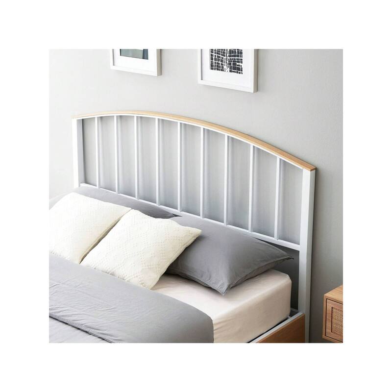 Platform Bed Frame with Headboard, Footboard, 4 Storage Drawers on Wheels