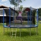 preview thumbnail 8 of 11, 15FT Trampoline with Basketball Hoop Inflator and Ladder(Inner Safety Enclosure)