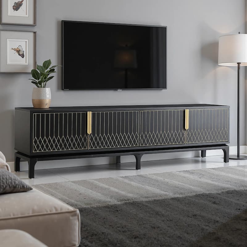 82'' TV Stand For Tvs Up To 85" with Storage Cabinet - 82.6''