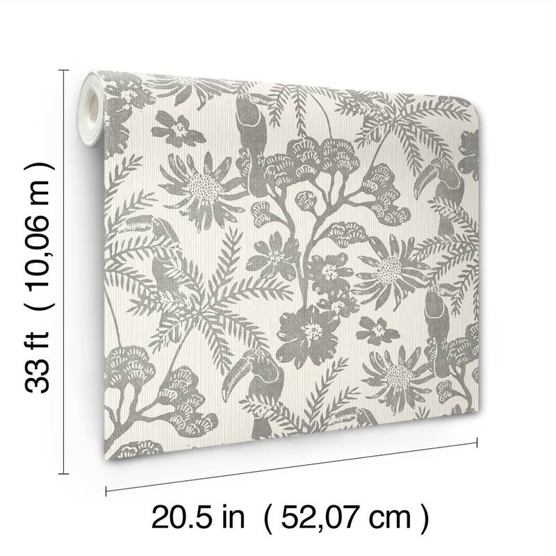 A-Street Prints Jacaranda Stone Tropical Trail Wallpaper