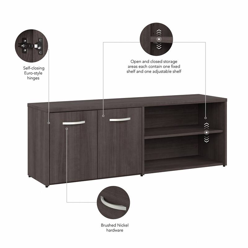 Studio A Low Storage Cabinet with Doors by Bush Business Furniture