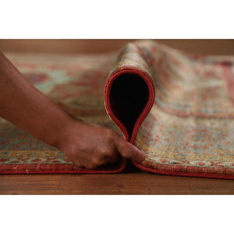 Hand Knotted Oriental 100% Wool Carpet Traditional Medallion Red Kazak Area Rug - 10' 0'' X 7' 0''