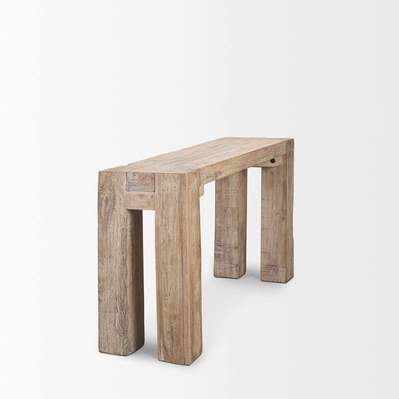 McArthur Whitewash Reclaimed Wood Console Table