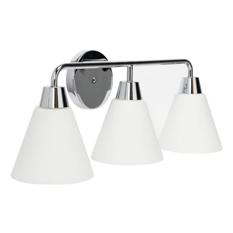 Robert Stevenson Lighting Brody - Metal and Frosted Glass Vanity Light
